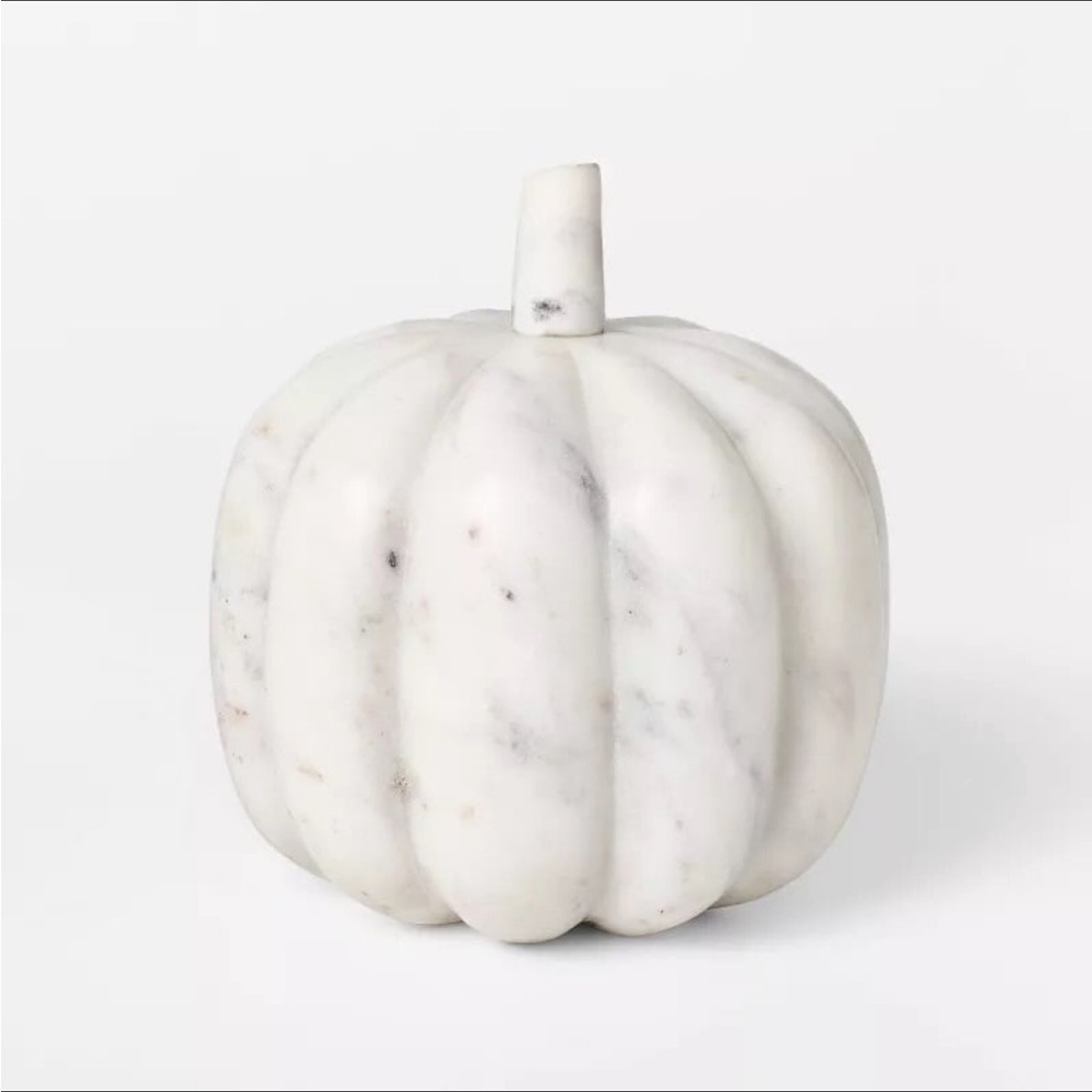 Large Marble Pumpkin White - Threshold with Studio McGee